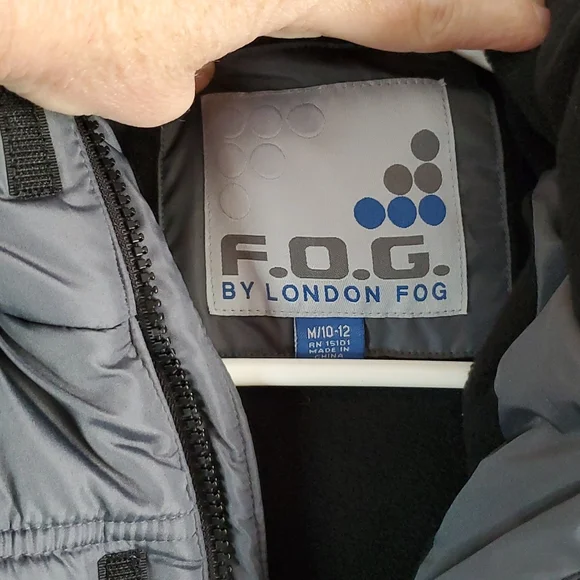 F.O.G. by London Fog, gray coat, size medium (10-12) - Picture 2 of 12